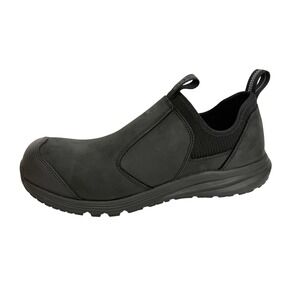 KEEN New Mens Vista Energy leather ESD Carbon Toe Slip On Work Shoes Black 10.5